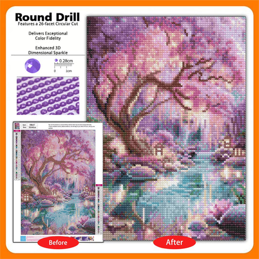 CSZPPQAF 5D Diamond Art for Adults Beginners-Ancient Tree,Full Round Drill Diamond Painting Kits, Relaxing Craft & Wall Decor