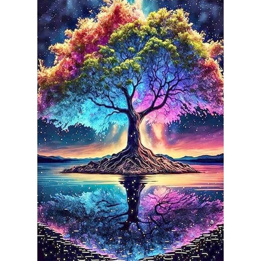 CSZPPQAF Diamond Painting Kits-Life Tree,Full Round Drill Gem Art,Relaxing Craft & Home Wall Decor