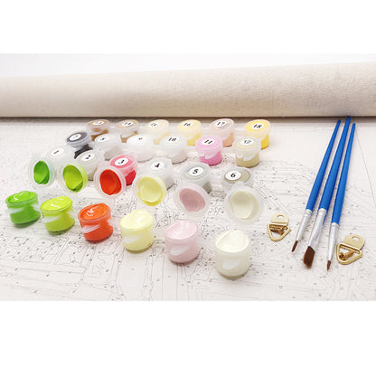 Mosaflare Paint by Numbers Kits for Adults,DIY Flower Art Craft Oil Painting Set,Home Wall Decor 16"×20"