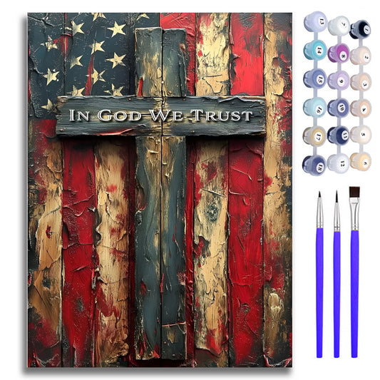 Mosaflare Inspirational Paint by Numbers Kit for Adults and Beginners,DIY Craft Art 16"x20" Canvas