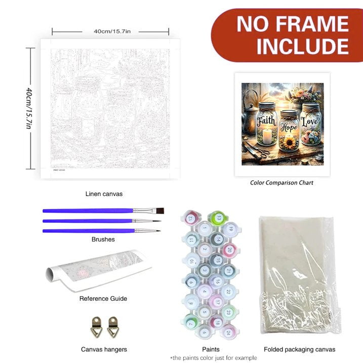 Mosaflare Paint by Numbers Kits for Adults,DIY Gnome Art Craft Oil painting Set,Home Wall Decor 16"×16"