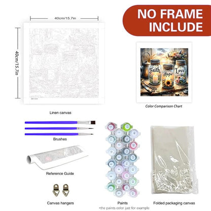 Mosaflare Paint by Numbers Kits for Adults,DIY Gnome Art Craft Oil painting Set,Home Wall Decor 16"×16"