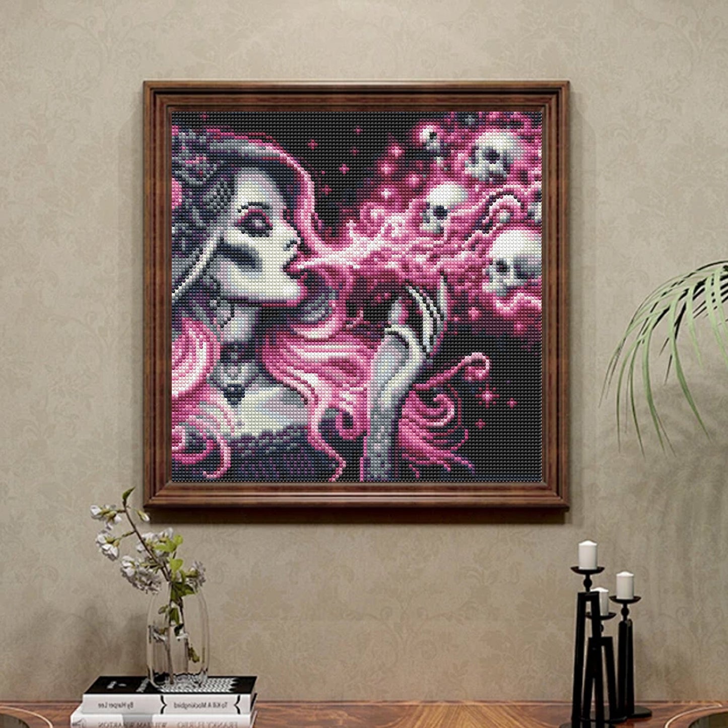 CSZPPQAF Diamond Painting for Adults-Evil,Full Round Drill Diamond Art Kits, Relaxing Craft & Wall Decor