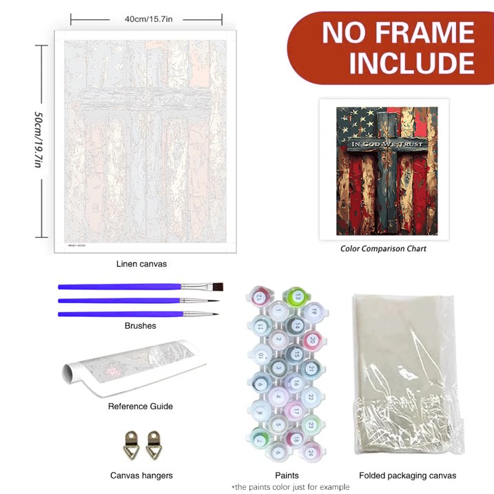 Mosaflare Inspirational Paint by Numbers Kit for Adults and Beginners,DIY Craft Art 16"x20" Canvas