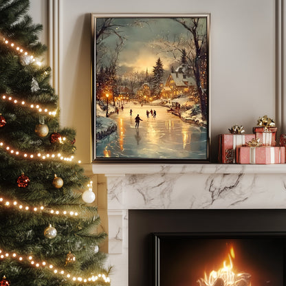 CSZPPQAF Winter Party Diamond Painting Kits for Adults, Full Drill Round Diamond Art Kit, Art Craft, Home Wall Decor and Gift 11.8 x 15.8 Inch