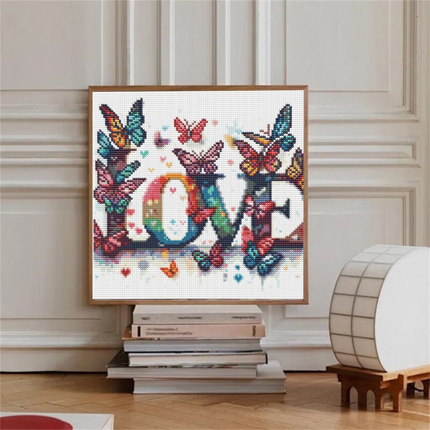 Mosaflare Love Alphabet Diamond Art Painting Kits,Art Craft Kits,Full Round Drill,Home Wall and Relaxing 14"×14"