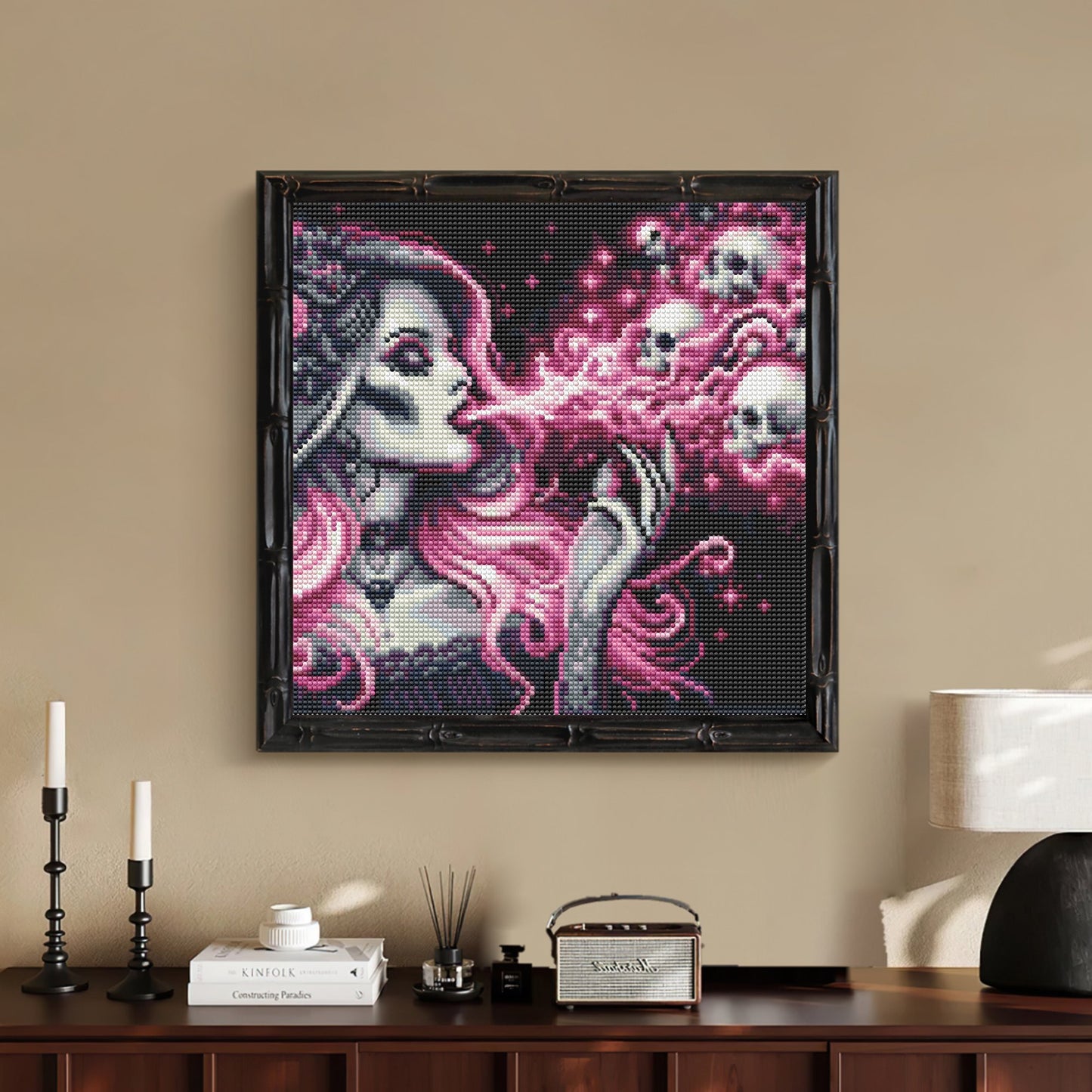 CSZPPQAF Diamond Painting for Adults-Evil,Full Round Drill Diamond Art Kits, Relaxing Craft & Wall Decor