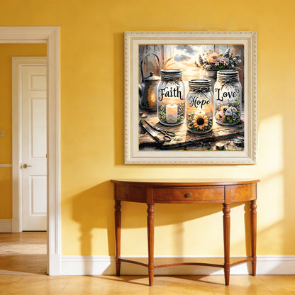 Mosaflare Paint by Numbers Kits for Adults,DIY Gnome Art Craft Oil painting Set,Home Wall Decor 16"×16"