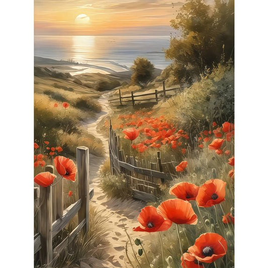 CSZPPQAF Diamond Painting for Adults-Scenery,Full Round Drill Diamond Art Kits, Relaxing Craft & Wall Decor