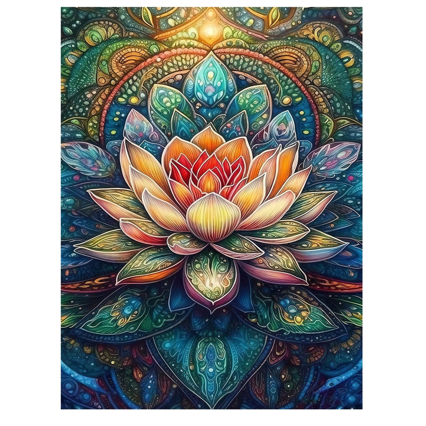 Mosaflare Diamond Art Painting Kits-Flower,Art Craft Kits,Full Round Drill,Home Wall and Relaxing 12×16 inch