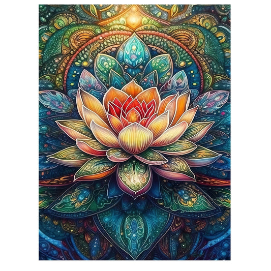Mosaflare Diamond Art Painting Kits-Flower,Art Craft Kits,Full Round Drill,Home Wall and Relaxing 12×16 inch