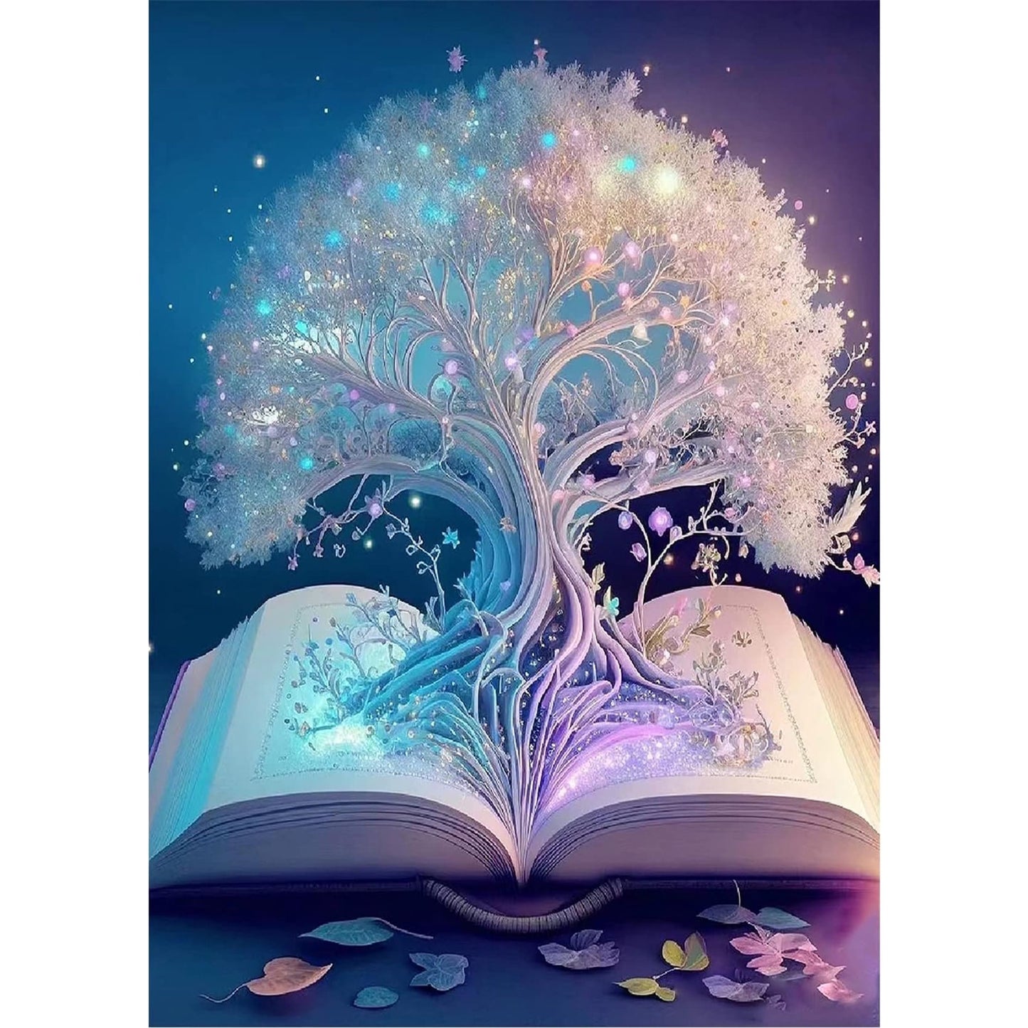 CSZPPQAF Diamond Painting Kits for Adults-Wisdom Tree,Full Round Drill Diamond Art kits, Relaxing Craft & Home Wall Decor