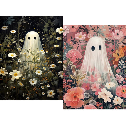 CSZPPQAF 2-Pack Diamond Painting for Adults-Ghost,Full Round Drill Diamond Art Kits, Relaxing Craft & Wall Decor