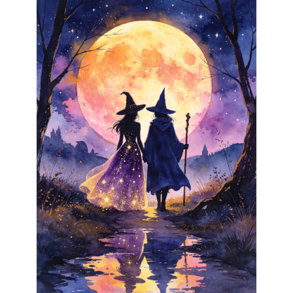 CSZPPQAF Diamond Painting for Adults-Wizard,Full Round Drill Diamond Art Kits, Relaxing Craft & Wall Decor