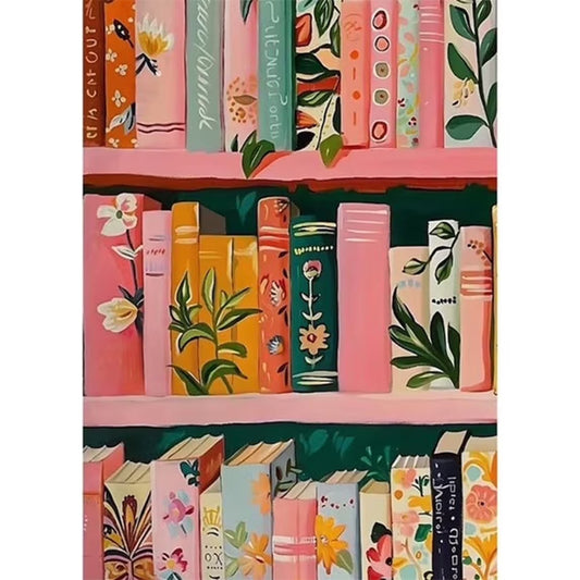 CSZPPQAF DIY Art Diamond Painting Kits.Book Art Craft Gem Painting Adult,Home Wall Decor 11.8" × 15.8"