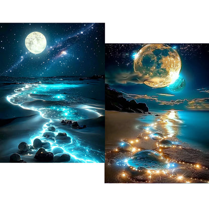 CSZPPQAF 2-Pack Diamond Painting for Adults-Starry Sky,Full Round Drill Diamond Art Kits, Relaxing Craft & Wall Decor