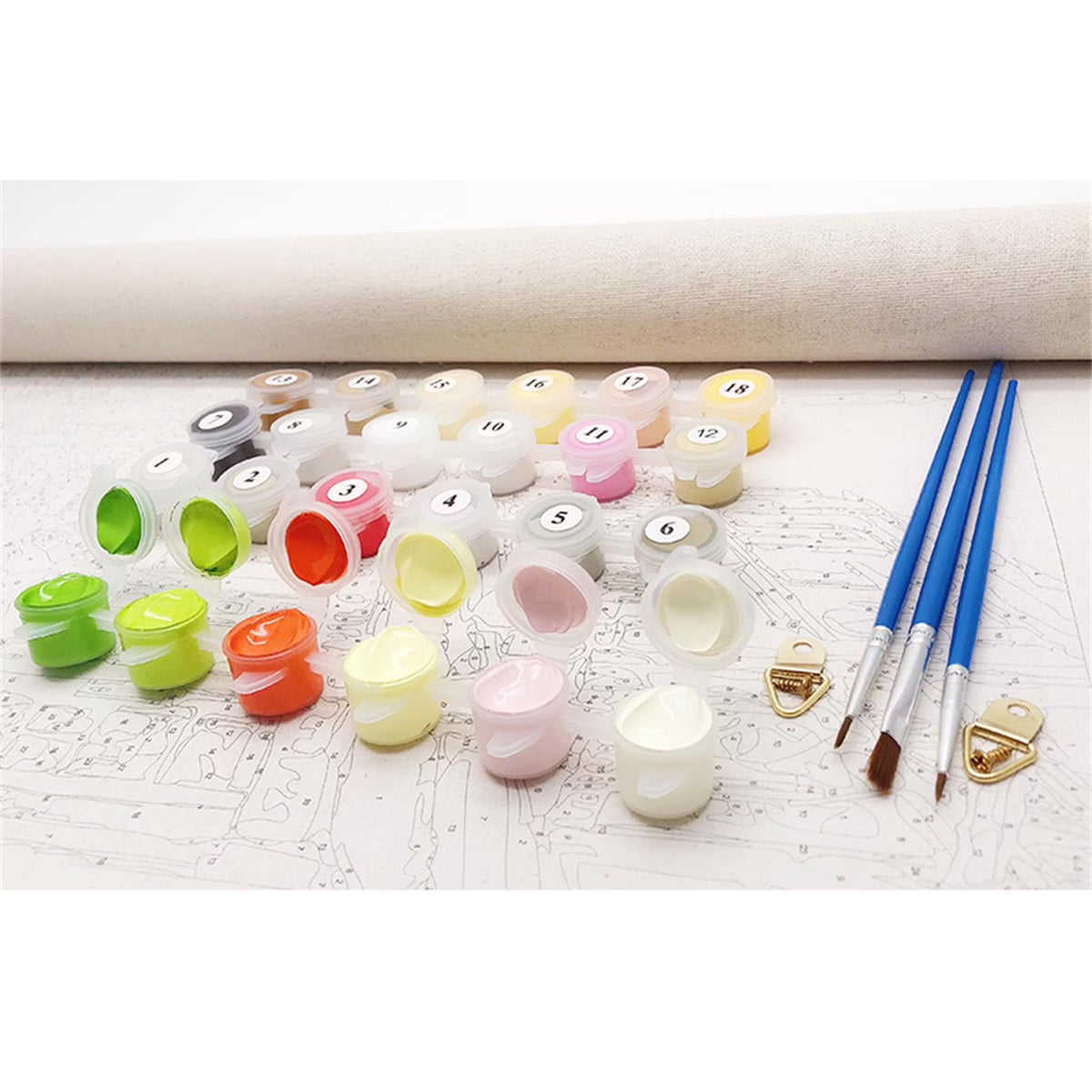 Mosaflare Flower Paint by Numbers Kit for Beginners,DIY Craft for Adults,Gift Home Wall Decor 16x20 Inch Oil Painting Kits