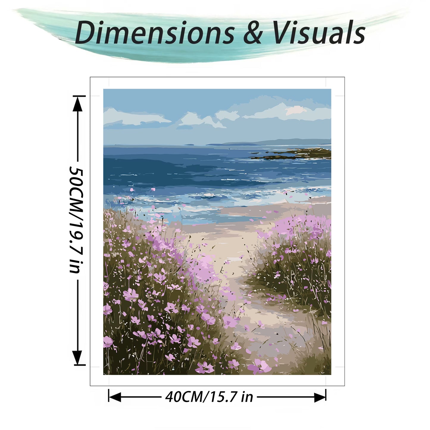 Mosaflare Paint by Numbers Kit for Beginners-Retro,DIY Craft for Adults 16"x20" Canvas