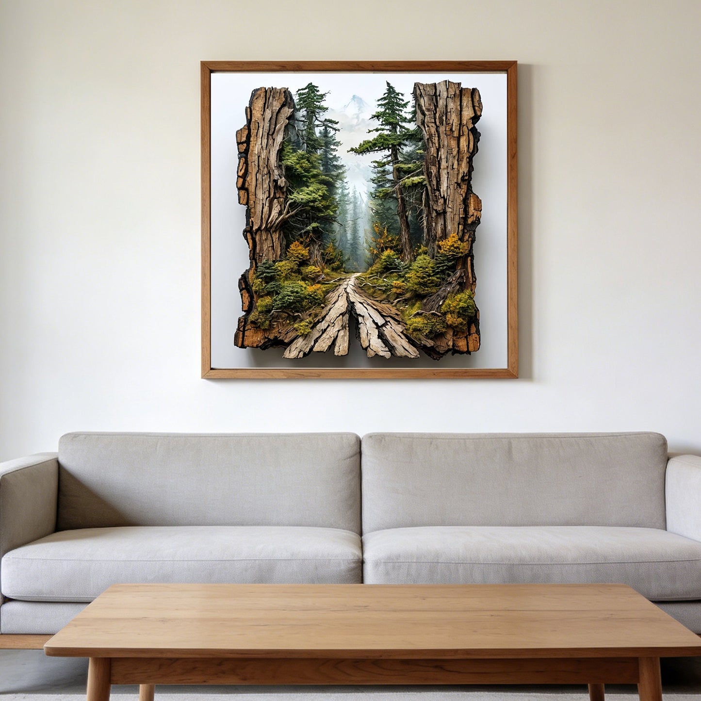 CSZPPQAF Diamond Painting Kits,Forest Art Craft,Full Round Drill Diamond Art,Home Wall Decor 13.8"×13.8"