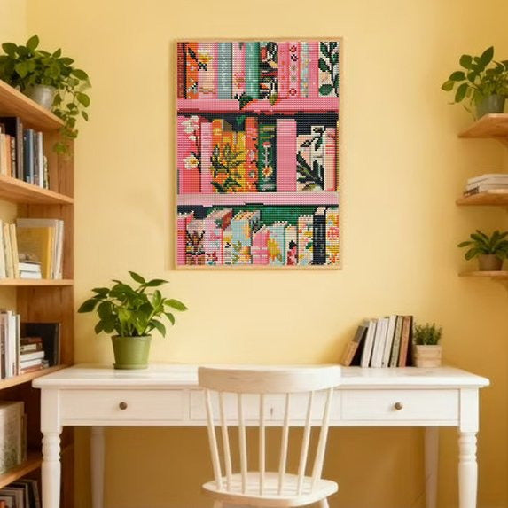 CSZPPQAF DIY Art Diamond Painting Kits.Book Art Craft Gem Painting Adult,Home Wall Decor 11.8" × 15.8"