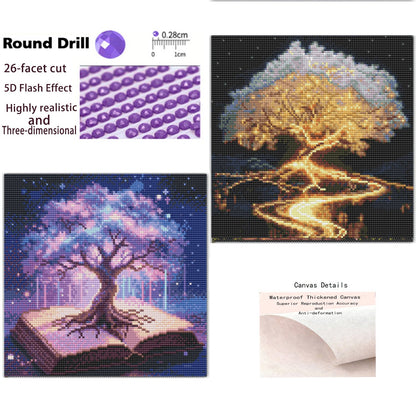 CSZPPQAF 2-Pack Diamond Painting for Adults-Life Tree,Full Round Drill Diamond Art Kits, Relaxing Craft & Wall Decor