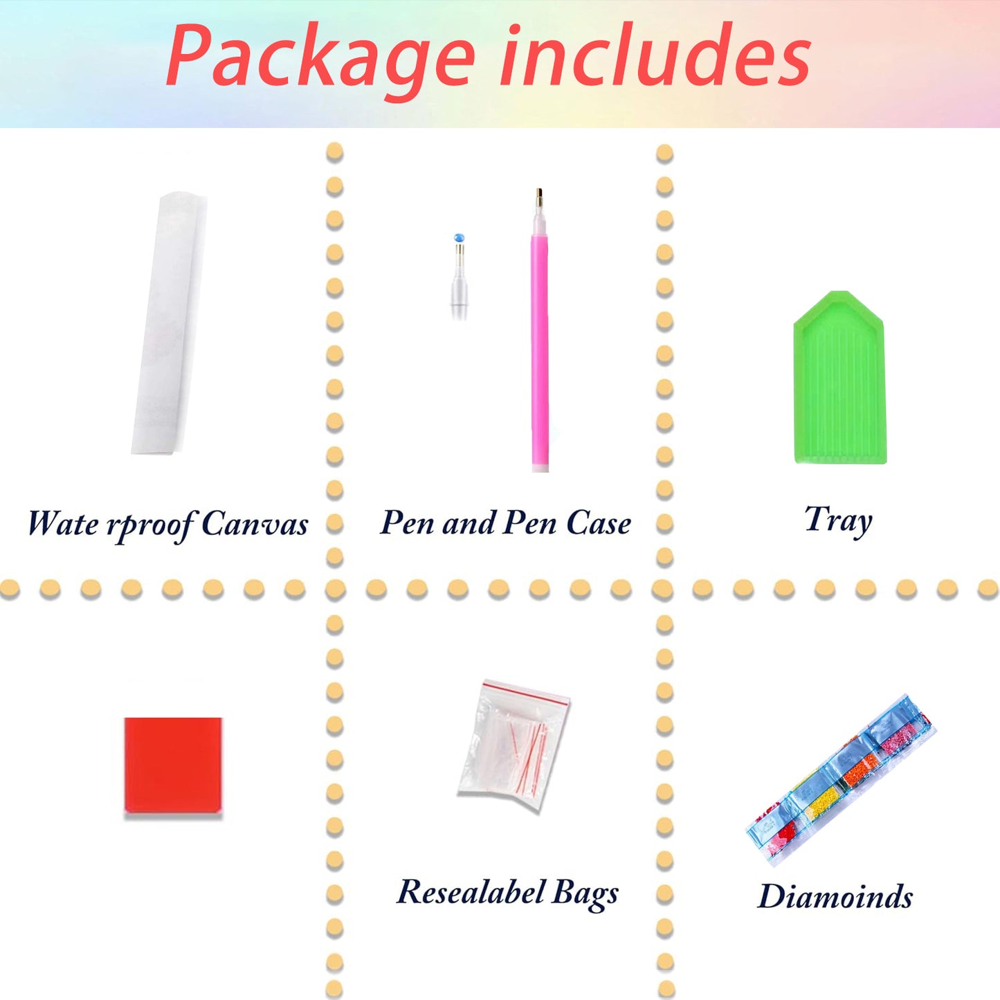 Mosaflare Diamond Art Painting Kits,2-Pack Book Art Craft Kits,Full Round Drill,Home Wall and Relaxing 12"*16"