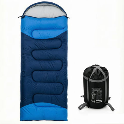 SROEDTY Sleeping Bag for Adults - Oversized Envelope Lightweight Cotton Sleeping Bags, Camping, Backpacking, Traveling, Hiking Must Haves (Blue) 4 lbs