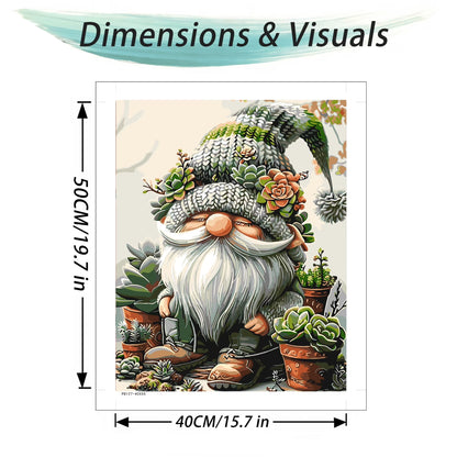 Mosaflare Paint by Numbers Kits for Adults,DIY Gnome Art Craft Oil Painting Set,Home Wall Decor 16"×20"