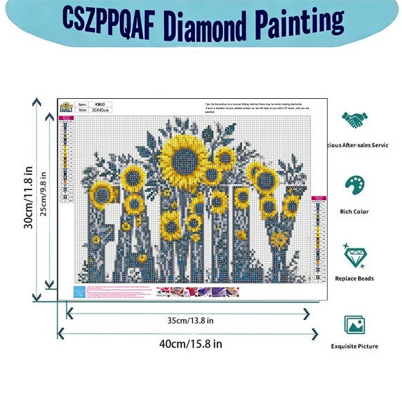 CSZPPQAF Diamond Painting Kits-Family Art Craft,Full Round Drill Diamond Art, Home Wall Decor 11.8"×15.8"