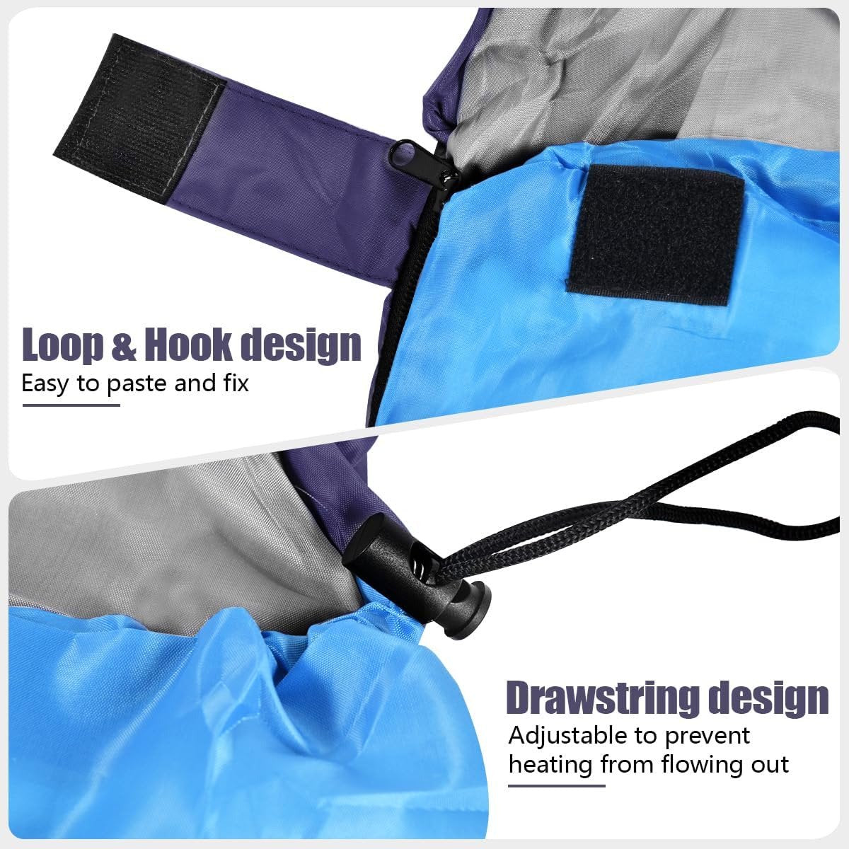 SROEDTY Sleeping Bag for Adults - Oversized Envelope Lightweight Cotton Sleeping Bags, Camping, Backpacking, Traveling, Hiking Must Haves (Blue) 4 lbs