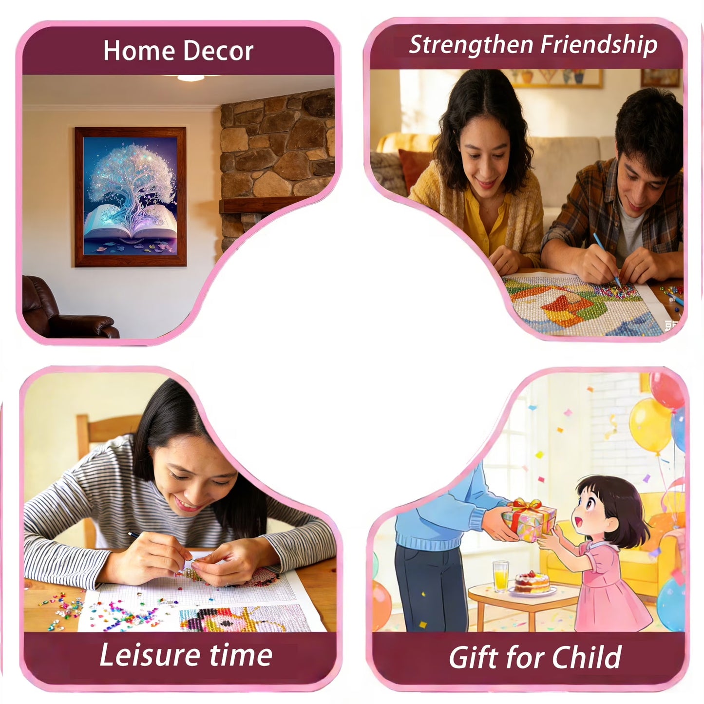 CSZPPQAF Diamond Painting Kits for Adults-Wisdom Tree,Full Round Drill Diamond Art kits, Relaxing Craft & Home Wall Decor