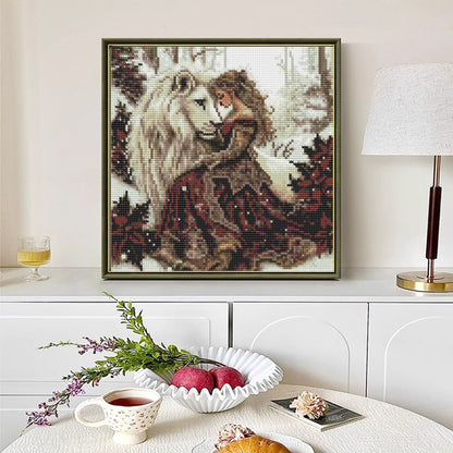 CSZPPQAF Diamond Painting for Adults-Lion,Full Round Drill Diamond Art Kits, Relaxing Craft & Wall Decor