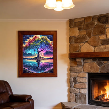 CSZPPQAF Diamond Painting Kits-Life Tree,Full Round Drill Gem Art,Relaxing Craft & Home Wall Decor