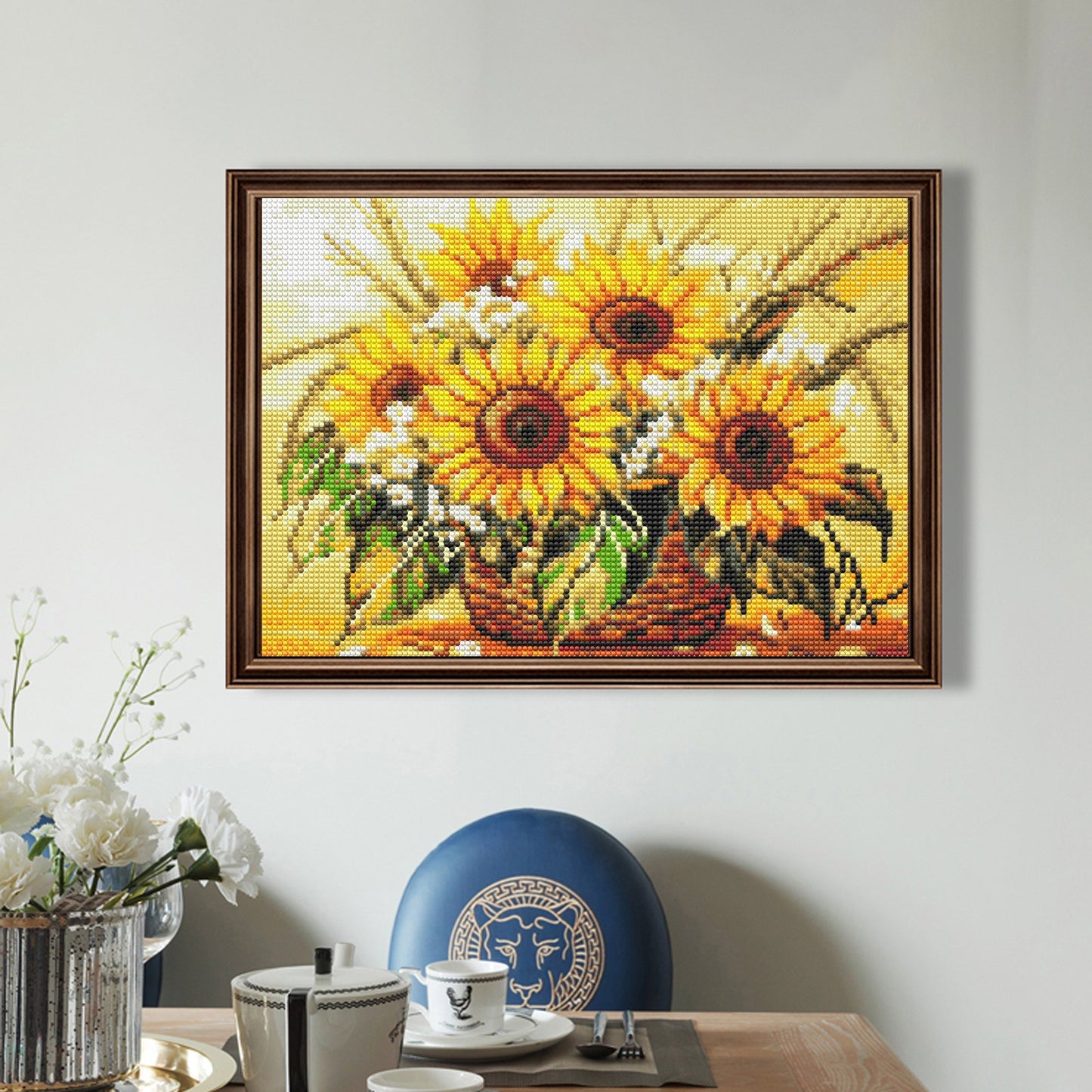 CSZPPQAF Diamond Painting for Adults—Sunflower, Full Round Drill Diamond Art Kits, Relaxing Craft & Wall Decor