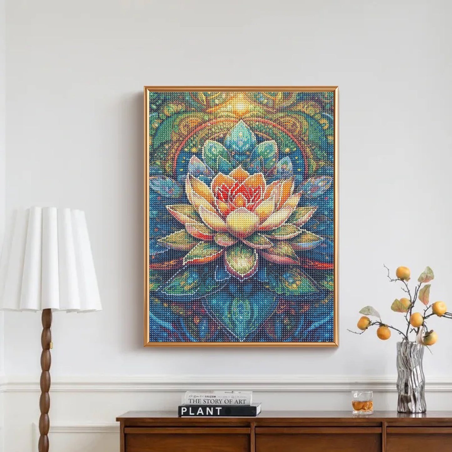 Mosaflare Diamond Art Painting Kits-Flower,Art Craft Kits,Full Round Drill,Home Wall and Relaxing 12×16 inch