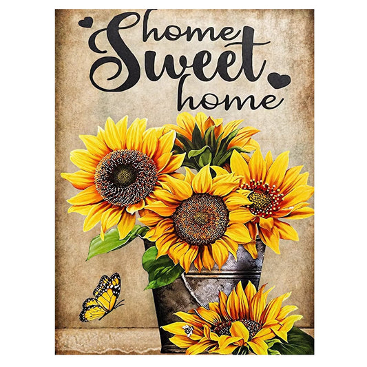 Mosaflare Sunflower Diamond Painting Kit,DIY Full Drill Flower Diamond Art,Stress Relief Craft Art and Home Decor 12"×16"