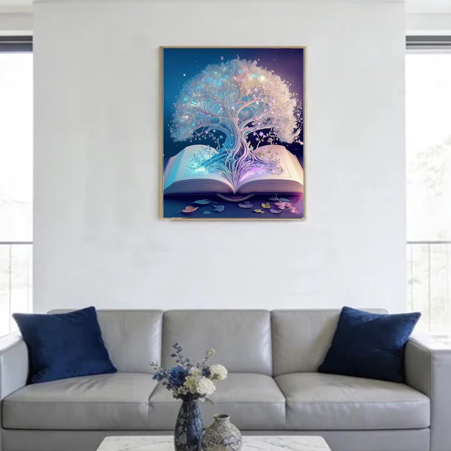 CSZPPQAF Diamond Painting Kits for Adults-Wisdom Tree,Full Round Drill Diamond Art kits, Relaxing Craft & Home Wall Decor