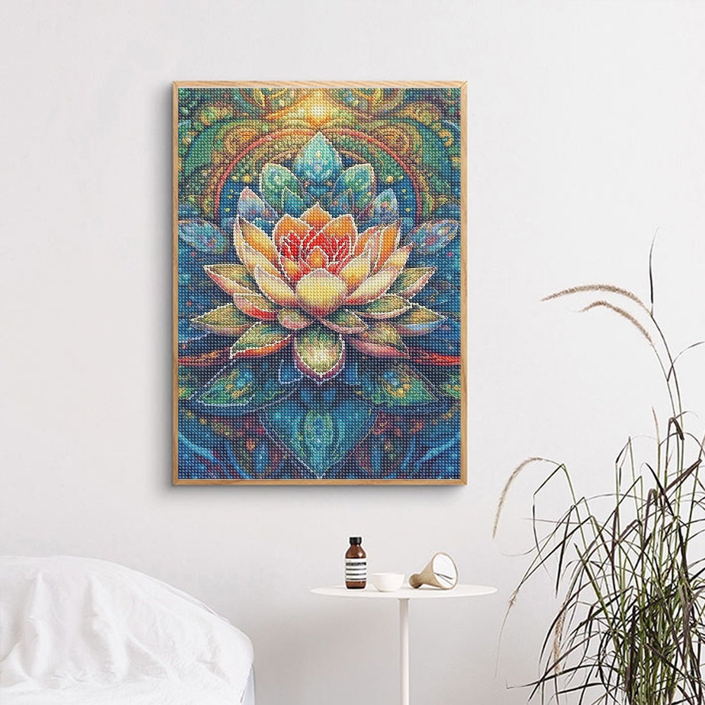 Mosaflare Diamond Art Painting Kits-Flower,Art Craft Kits,Full Round Drill,Home Wall and Relaxing 12×16 inch