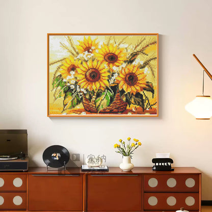 CSZPPQAF Diamond Painting for Adults—Sunflower, Full Round Drill Diamond Art Kits, Relaxing Craft & Wall Decor
