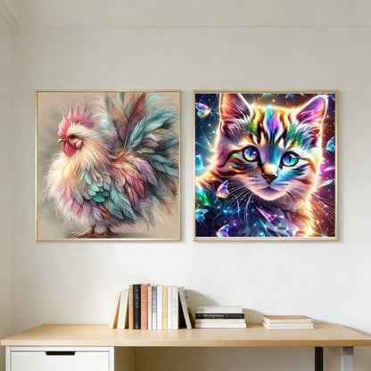 CSZPPQAF 2-Pack Animal Diamond Painting Kits for Adults - Full Round Drill, Textured Diamond Art for Home Wall Decor