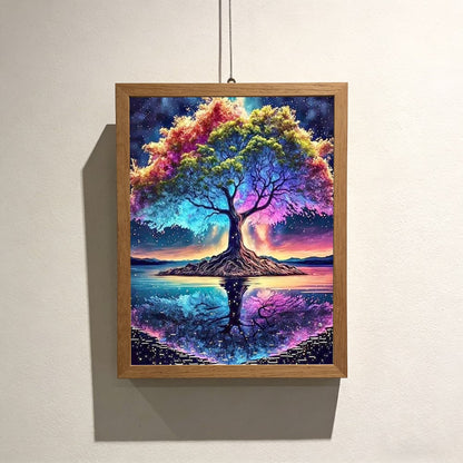 CSZPPQAF Diamond Painting Kits-Life Tree,Full Round Drill Gem Art,Relaxing Craft & Home Wall Decor