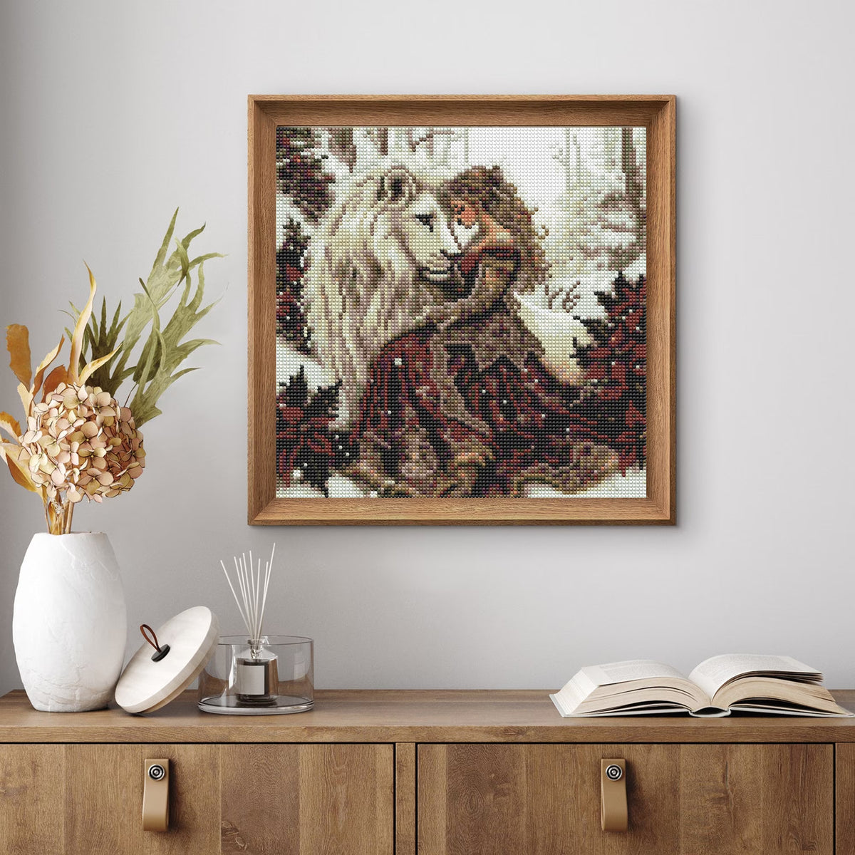 CSZPPQAF Diamond Painting for Adults-Lion,Full Round Drill Diamond Art Kits, Relaxing Craft & Wall Decor