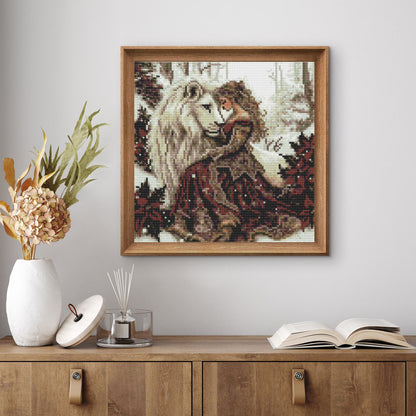 CSZPPQAF Diamond Painting for Adults-Lion,Full Round Drill Diamond Art Kits, Relaxing Craft & Wall Decor