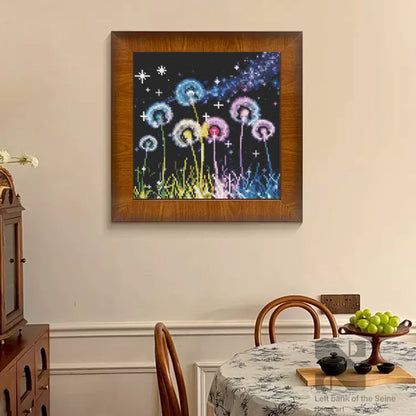 CSZPPQAF Diamond Painting for Adults-Dandelion,Full Round Drill Diamond Art Kits, Relaxing Craft & Wall Decor