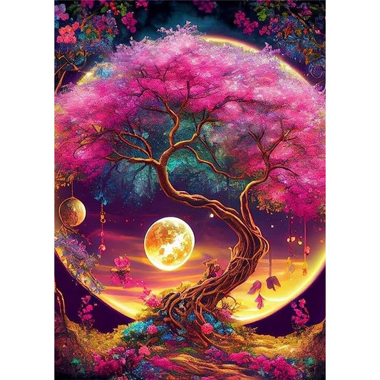 CSZPPQAF Diamond Painting Kits for Beginners-Lucky Tree,Full Round Drill Diamond Art kits,Relaxing Craft & Home Wall Decor