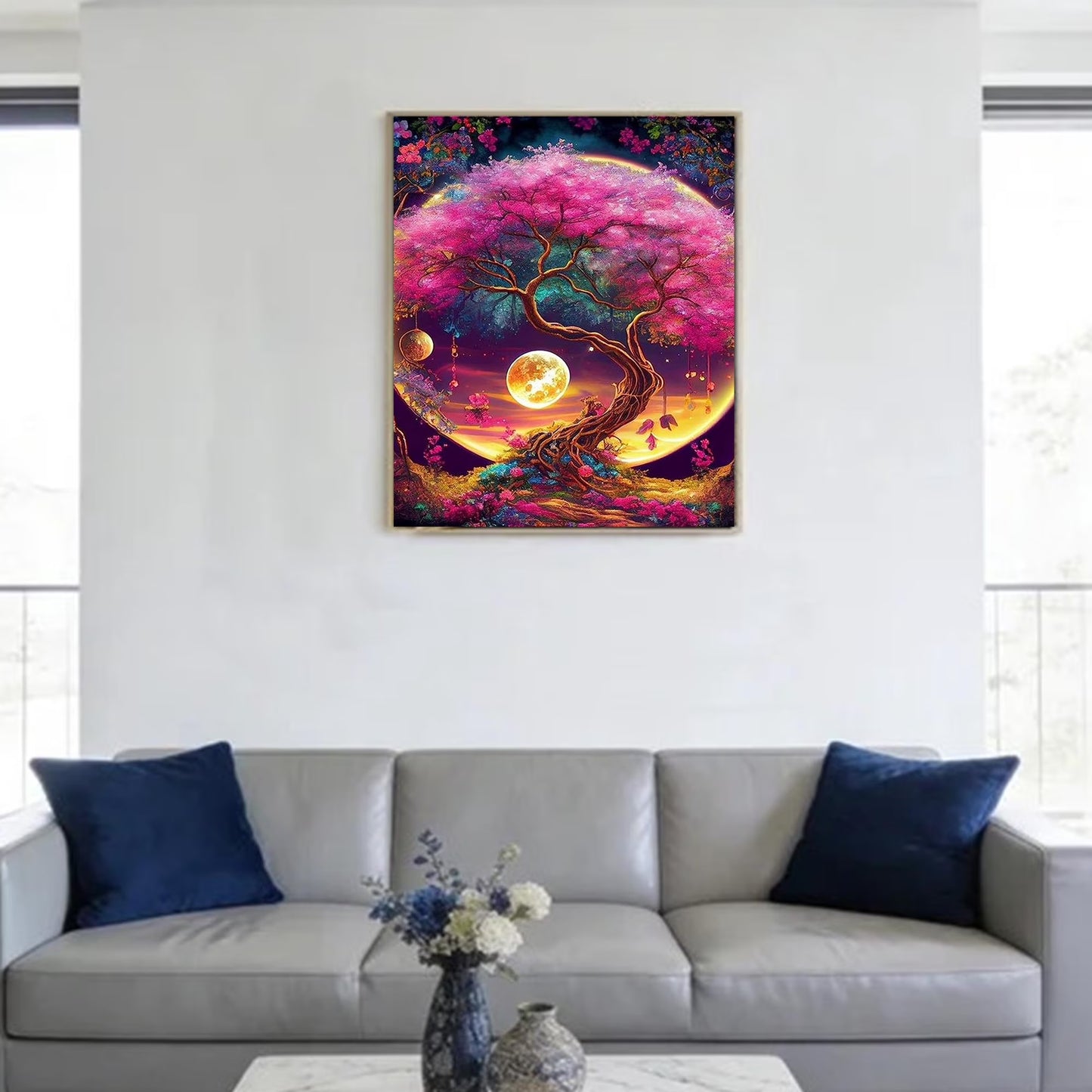 CSZPPQAF Diamond Painting Kits for Beginners-Lucky Tree,Full Round Drill Diamond Art kits,Relaxing Craft & Home Wall Decor