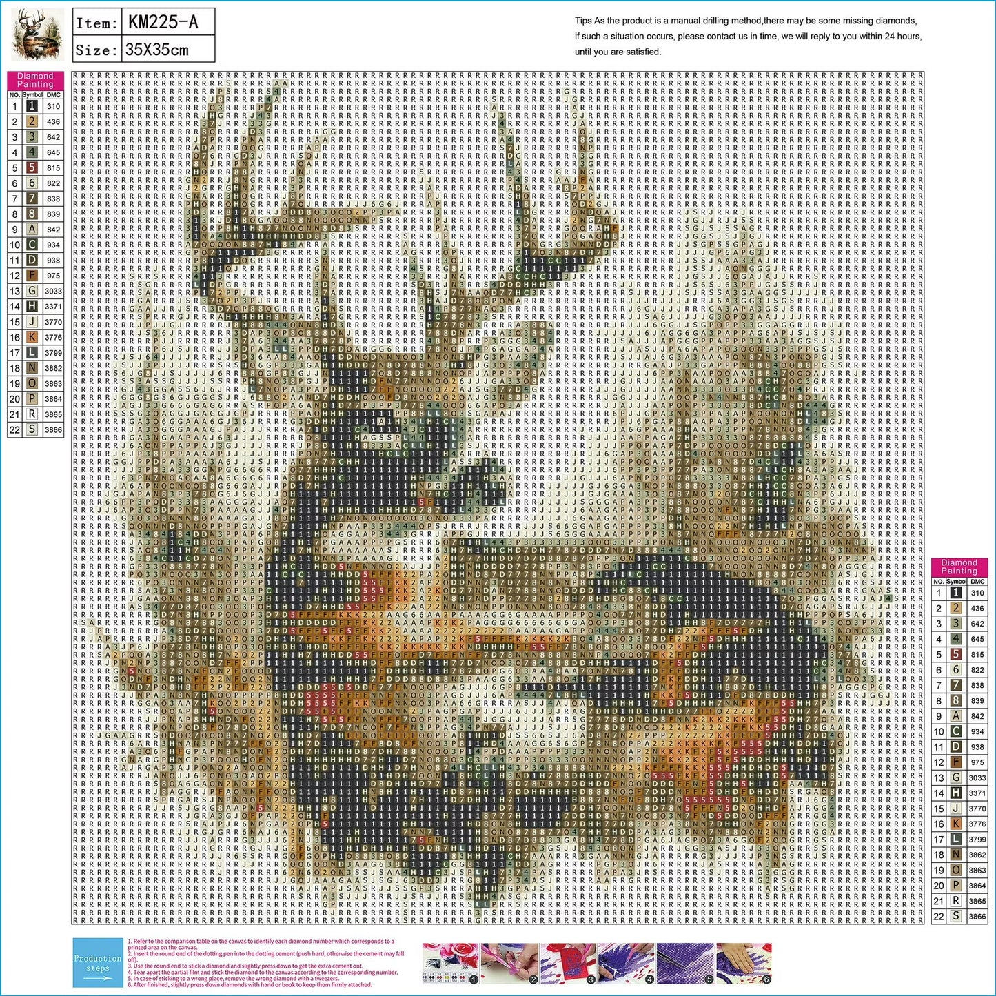 CSZPPQAF Diamond Painting Kits for Adults Unisex,13.8×13.8 in Moose Lodge 5D DIY Diamond Art Kit for Home Wall Decor