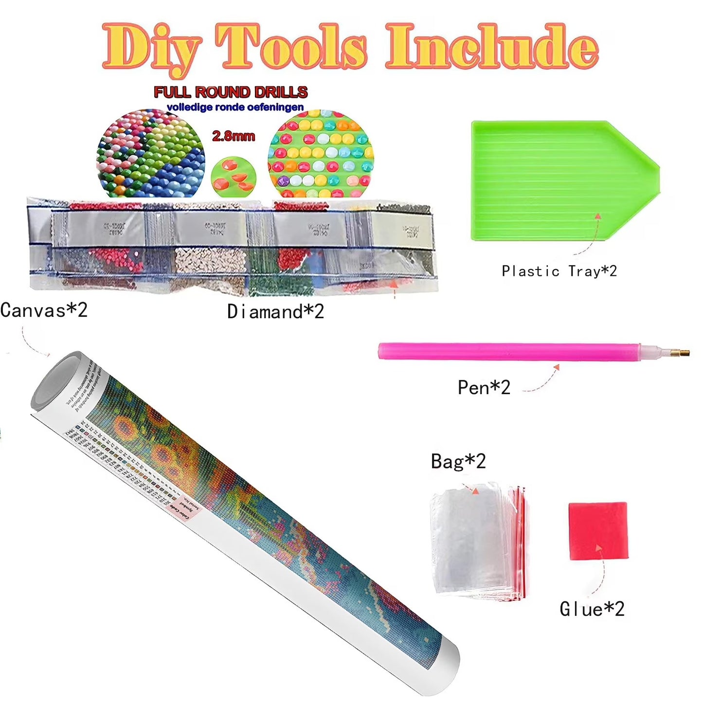 CSZPPQAF 2-Pack Dream Catcher and Dragonfly Diamond Painting Kits for Adults Beginner- Full Round Drill,Gem Art Craft Set for Home Wall Decor or Relax Gift