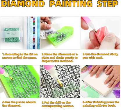 JYXSJYYD 5D DIY Deer Diamond Art Kits for Adults,Diamond Paintings Kits for Beginners,Paint By Diamonds Dot Full Drill Gem Art Crafts,Home Wall Decoration 13.8x13.8 Inches.