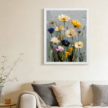 Mosaflare Paint by Numbers Kits for Adults,DIY Flower Art Craft Oil Painting Set,Home Wall Decor 16"×20"